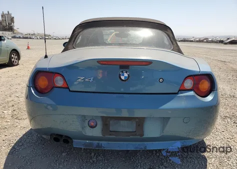 2003 BMW Z4 2.5 z USA, uszkodzony, nr VIN 4USBT33423LS47629